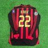 Kaká Leite Number #22 Milan 2006 2007 Red Black Retro Long Sleeve Jersey