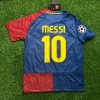 Lionel Messi Number #10 Barcelona 2009 Roma Final Retro Jersey Trikot Maillot