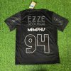 Memphis Depay Number #94 Corinthians Black Kit Jersey Trikot Maillot Maglia Camiseta Soccer Shirt