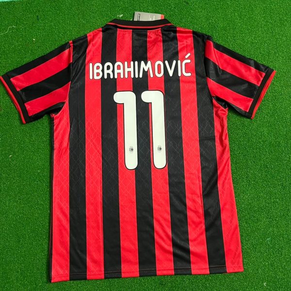 Zlatan Ibrahimovic Number #11 Milan Retro Soccer Jersey Trikot Soccer Shirt