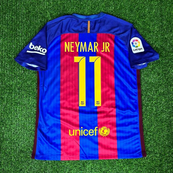 Neymar Jr Number #11 – FC Barcelona 2016/17 Home Retro Jersey Trikot Maillot