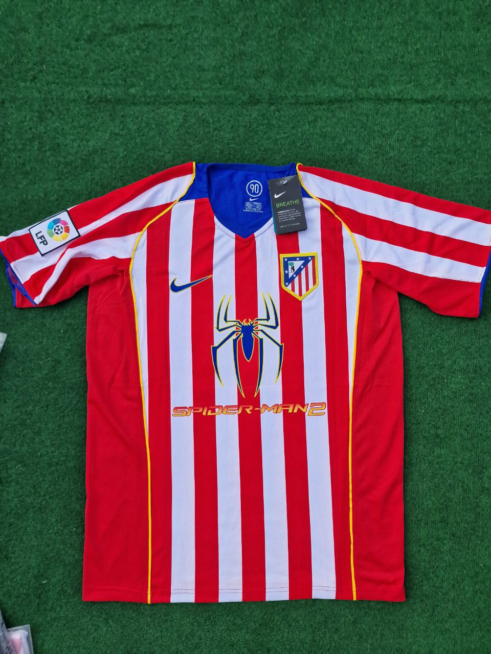 photo_13_2024-02-25_02-31-08 Fernando Torres Number #9 Atletico Madrid 2004 2005 SpiderMan Retro Football Jersey