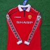 David Beckham Number #7 - Manchester United 1999 Red Long Sleeve Kit Jersey Trikot Maillot David Beckham Number #7 - Manchester United 1999 Red Long Sleeve Kit Jersey Trikot Maillot