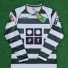 Cristiano Ronaldo Number #28 Sporting Lisbon 2001 2003 First Season Long Sleeve Retro Jersey Cristiano Ronaldo Number #28 Sporting Lisbon 2001 2003 First Season Long Sleeve Retro Jersey