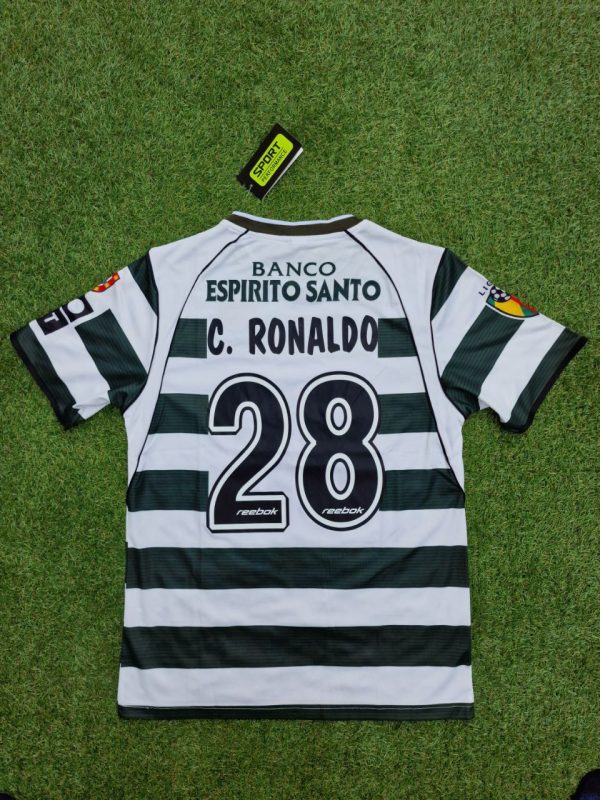 Sporting CP Lisbon Cristiano Ronaldo Number 28 Vintage Jersey Trikot
