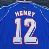 Thierry Henry Number #12 France 1998 World Cup Retro Football Jersey