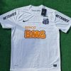 Neymar Jr Number #11 Santos FC White Retro Football Jersey Trikot