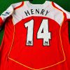 Thierry Henry Number #14 Arsenal Retro Long Sleeve Football Jersey Thierry Henry Number #14 Arsenal Retro Long Sleeve Football Jersey