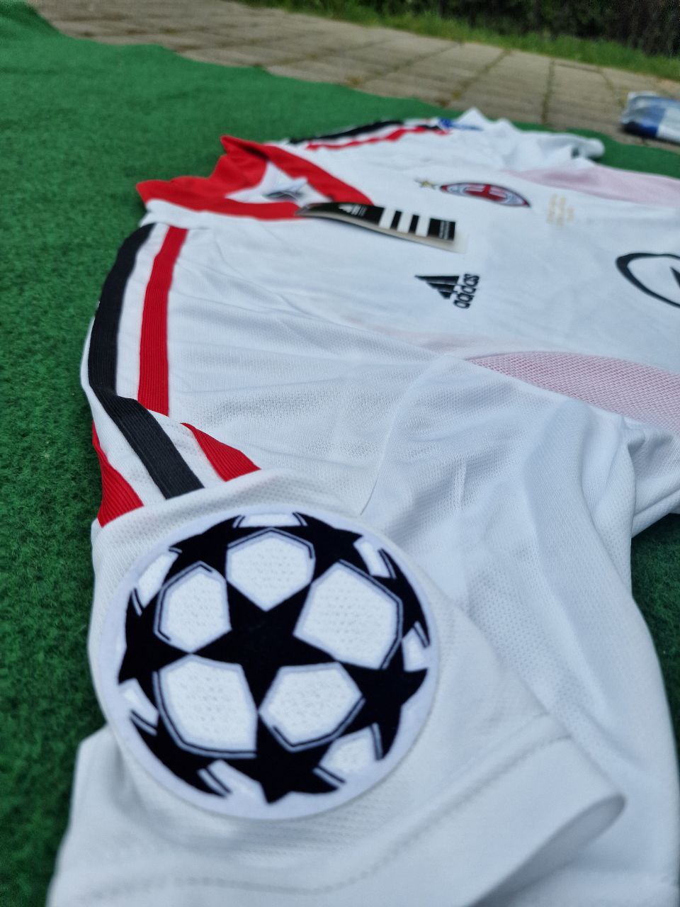 photo_5866077444413440531_y Andriy Shevchenko Number #7 AC Milan 2003 Champions League Final Old Trafford White Retro Jersey Maglia Maillot