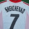 Andriy Shevchenko Number #7 AC Milan 2003 Champions League Final Old Trafford White Retro Jersey Maglia Maillot Andriy Shevchenko Number #7 AC Milan 2003 Champions League Final Old Trafford White Retro Jersey Maglia Maillot
