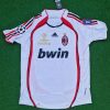Kaká Leite Milan Number #22 2007 Final Athene Champions League Final White Retro Football Jersey