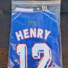 Thierry Henry Number #12 France 1998 World Cup Retro Football Jersey