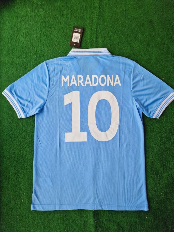 Diego Armando Maradona Number #10 - Napoli 1986 1987 Retro Football Jersey Trikot Maillot Maglia