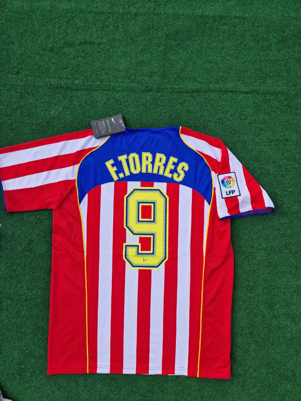 photo_6_2024-02-25_02-31-08 Fernando Torres Number #9 Atletico Madrid 2004 2005 SpiderMan Retro Football Jersey