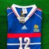 Thierry Henry Number #12 France 1998 World Cup Retro Football Jersey