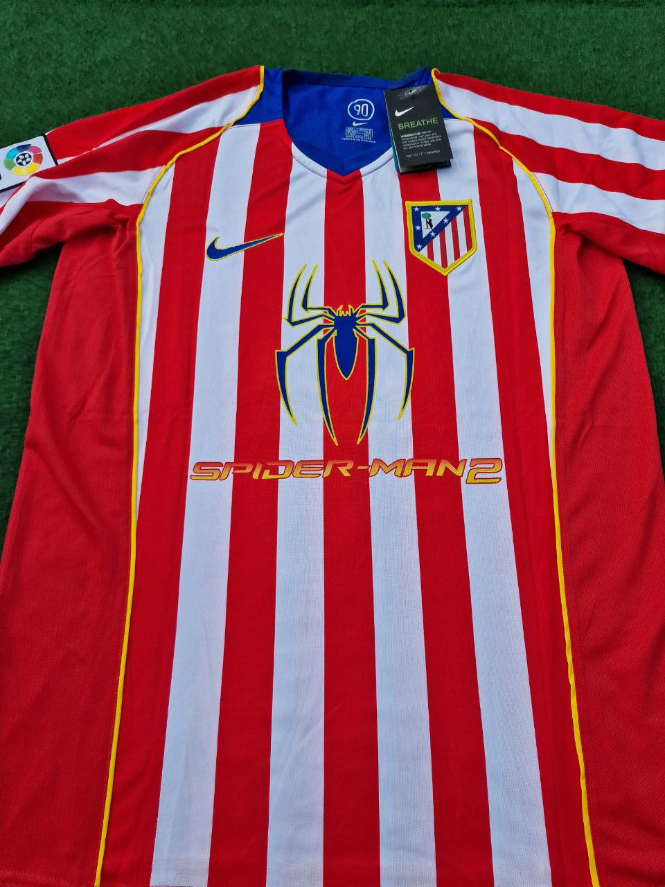 photo_8_2024-02-25_02-31-08 Fernando Torres Number #9 Atletico Madrid 2004 2005 SpiderMan Retro Football Jersey