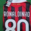 Ronaldinho Number #80 AC Milan 2010-2011 Season Retro Jersey Maillot Trikot Maglia Ronaldinho Number #80 AC Milan 2010-2011 Season Retro Jersey Maillot Trikot Maglia