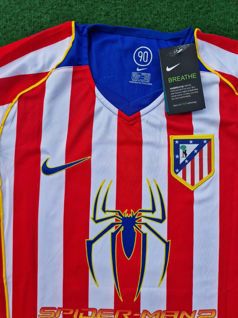 photo_9_2024-02-25_02-31-08 Fernando Torres Number #9 Atletico Madrid 2004 2005 SpiderMan Retro Football Jersey