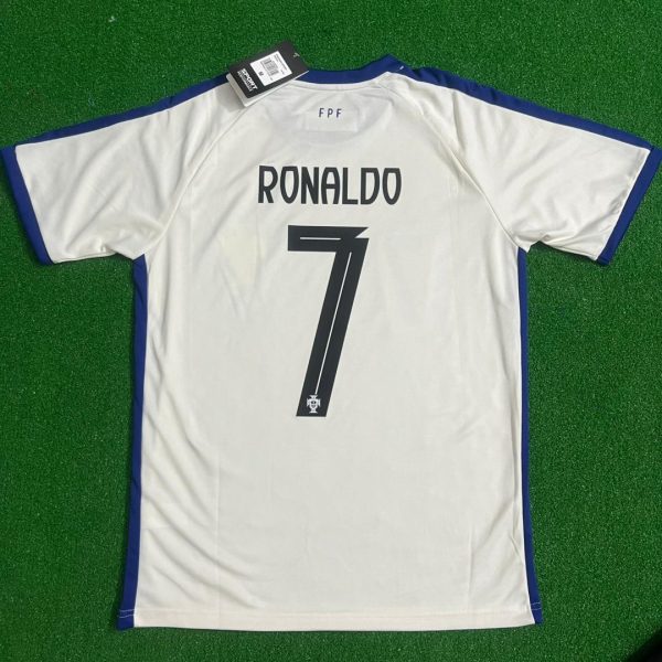 Cristiano Ronaldo Number #7 GOAT Portugal Jersey Trikot Maillot Soccer Shirt