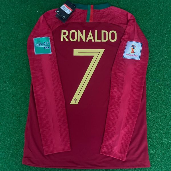 Cristiano Ronaldo Number #7 Portugal 2018 World Cup Retro Jersey Trikot Maglia Soccer Shirt