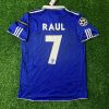 Raul Gonzalez Blanco Number #7 Schalke 04 Season 2010- 11 Retro Champions League Football Jersey Trikot Soccer Shirt