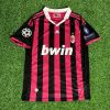 Ronaldinho Gaúcho Number #80 - AC Milan 2009 2010 Red Black Kit Jersey Trikot Maillot Ronaldinho Gaúcho Number #80 - AC Milan 2009 2010 Red Black Kit Jersey Trikot Maillot
