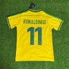 Ronaldinho Gaúcho Number #11 - Brazil 1998-2000 Retro Football Kit Jersey Trikot Maillot Soccer Shirt
