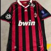 Ronaldinho Gaúcho Number #80 - AC Milan 2009 2010 Red Black Kit Jersey Trikot Maillot Ronaldinho Gaúcho Number #80 - AC Milan 2009 2010 Red Black Kit Jersey Trikot Maillot