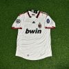 Ronaldinho Guacho Number #80 Milan 2009 2010 Season White Retro Jersey Trikot Maillot Ronaldinho Guacho Number #80 Milan 2009 2010 Season White Retro Jersey Trikot Maillot