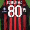 Ronaldinho Number #80 Milan 2009 2011 Retro Long Sleeve Jersey Maillot Trikot Maglia Ronaldinho Number #80 Milan 2009 2011 Retro Long Sleeve Jersey Maillot Trikot Maglia