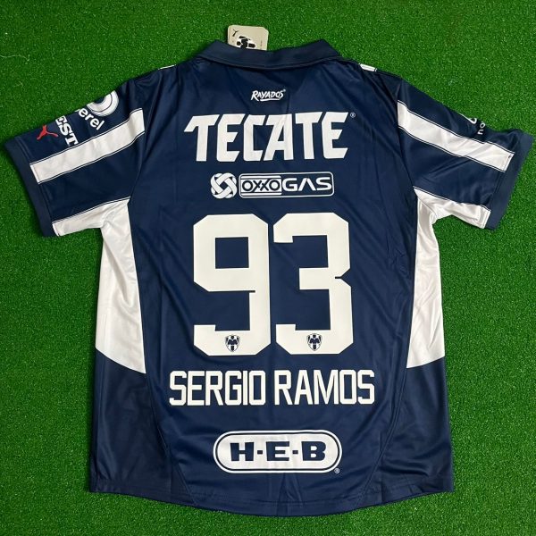 Sergio Ramos Number #93 Monterrey Home Soccer Jersey Tirkot Maillot Soccer Shirt