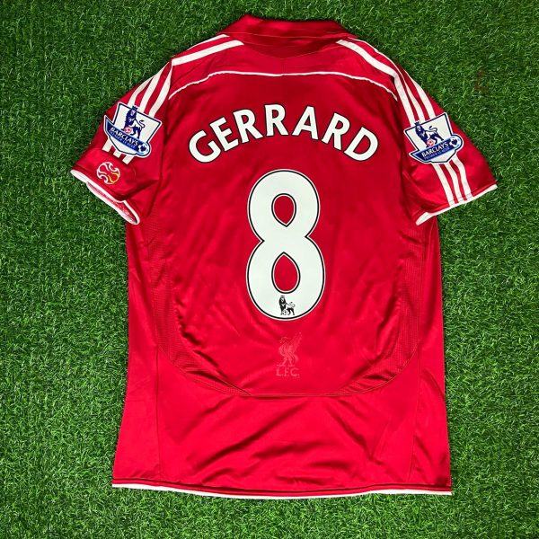 Steven Gerrard Number #8 Liverpool 2007/08 Premier League Jersey Trikot Maillot