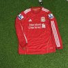 Steven Gerrard Number #8 Liverpool 2010 2011 Season Long Sleeves Red Retro Jersey Steven Gerrard Number #8 Liverpool 2010 2011 Season Long Sleeves Red Retro Jersey