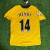 Thierry Henry Number #14 - Arsenal 2005/06 Yellow Retro Kit Jersey Trikot Maillot Maglia