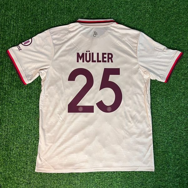 Thomas Muller Number #25 Bayern Munchen Gray New season Trikot Soccer Shirt
