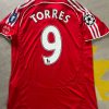 Fernando Torres Number #9 Liverpool 2007 2008 Season Champions League Red Retro Football Jersey