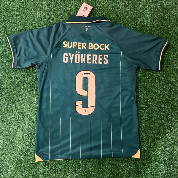 Viktor Gyökeres Number #9 Sporting CP Lisbon Green Football Jersey Trikot Maglia Soccer Shirt