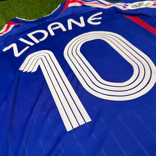Zinedine Zidane Number #10 France 2006 World Cup Blue Retro Kit – | Trikot | Maillot Soccer Shirt