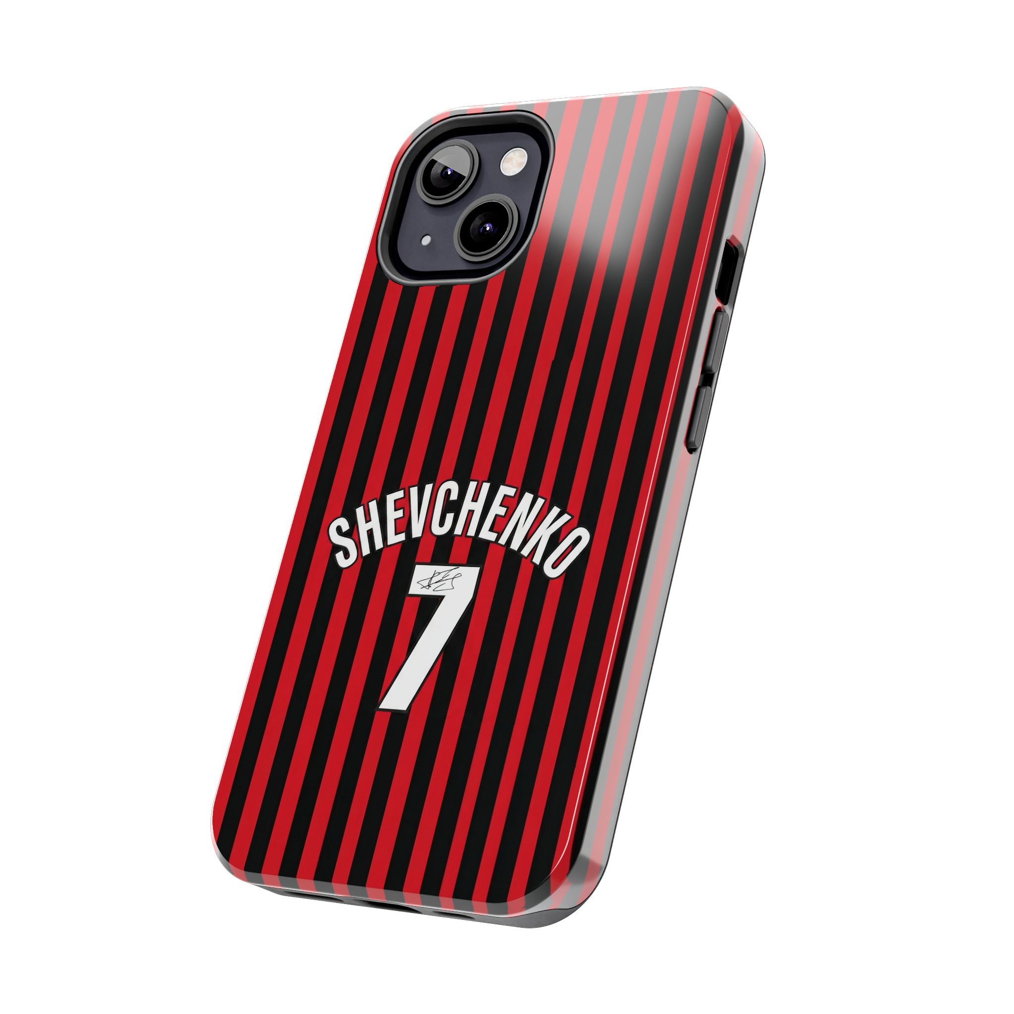 10634221587716660948_4096-1.jpeg AC Milan Andriy "Sheva" Shevchenko Number 7 Tough iPhone Cases - Soccer Jersey Style