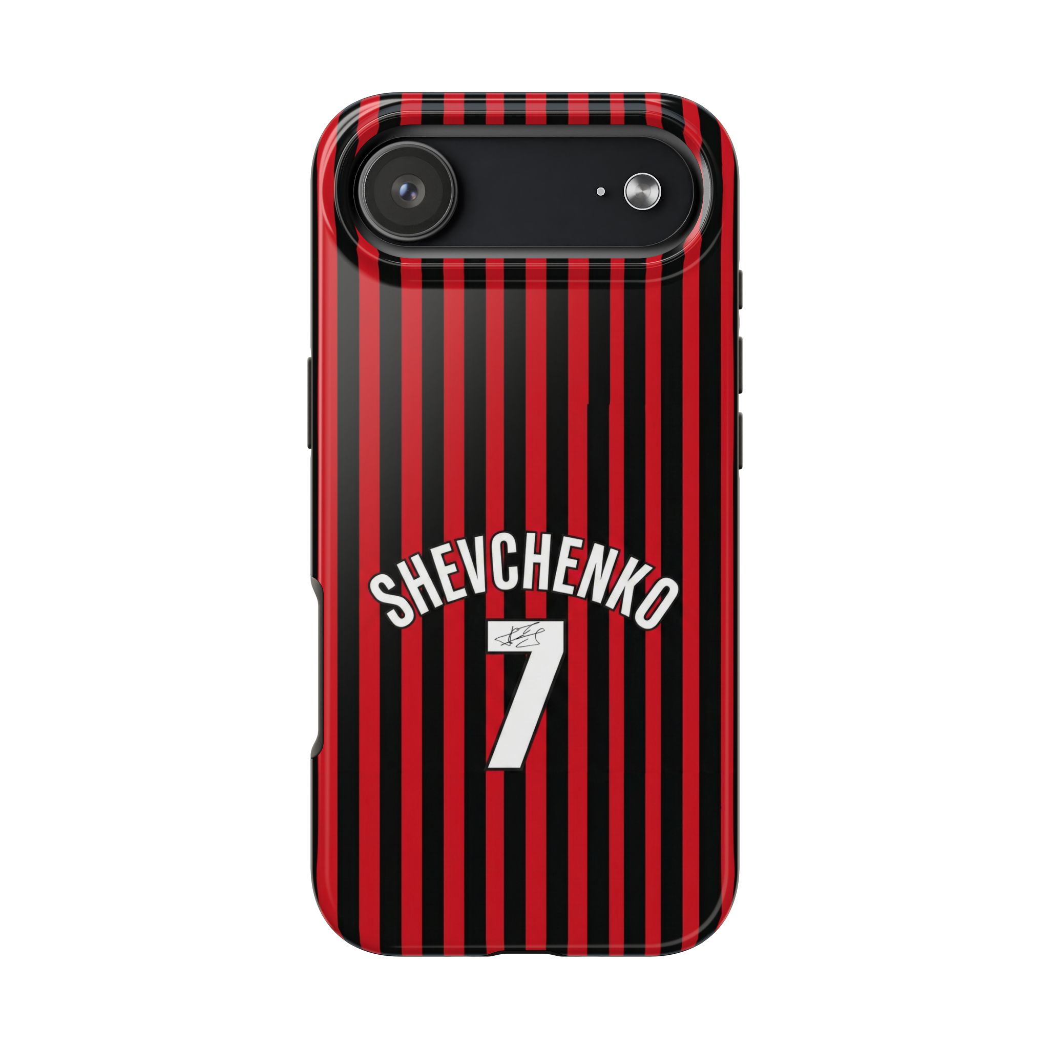 1532577972335846106_4096.jpeg AC Milan Andriy "Sheva" Shevchenko Number 7 Tough iPhone Cases - Soccer Jersey Style