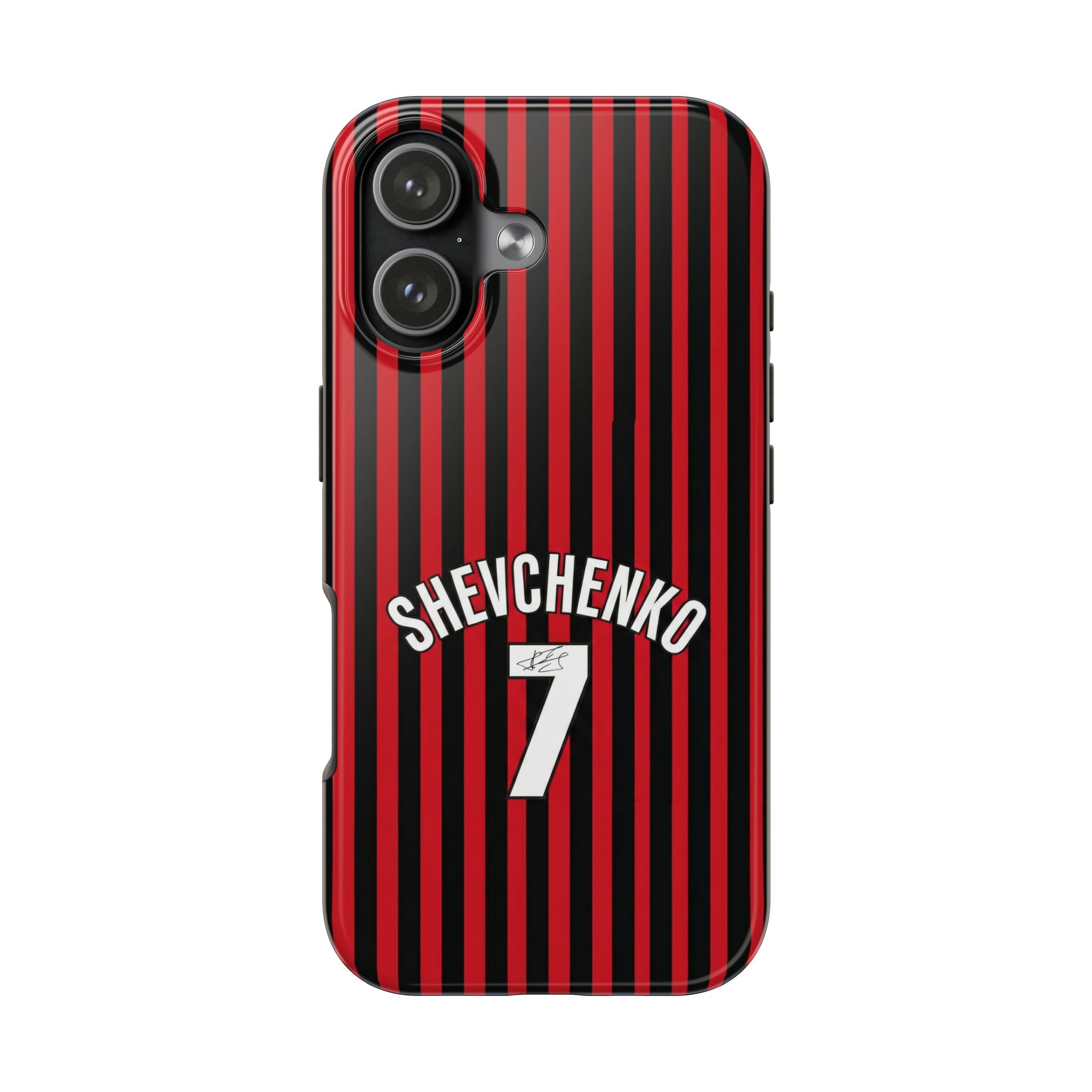 17495907744788764696_4096.jpeg AC Milan Andriy "Sheva" Shevchenko Number 7 Tough iPhone Cases - Soccer Jersey Style