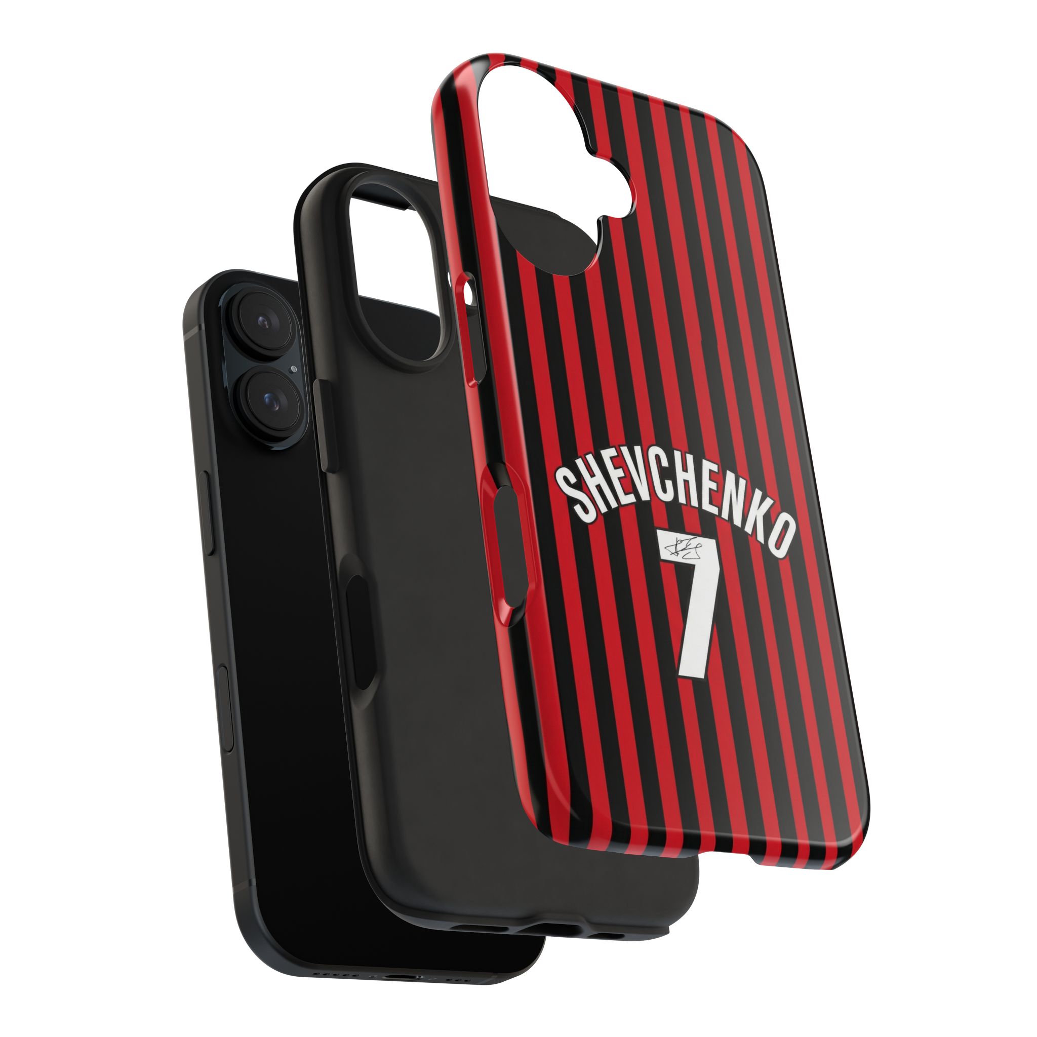 17659134303485116133_4096.jpeg AC Milan Andriy "Sheva" Shevchenko Number 7 Tough iPhone Cases - Soccer Jersey Style