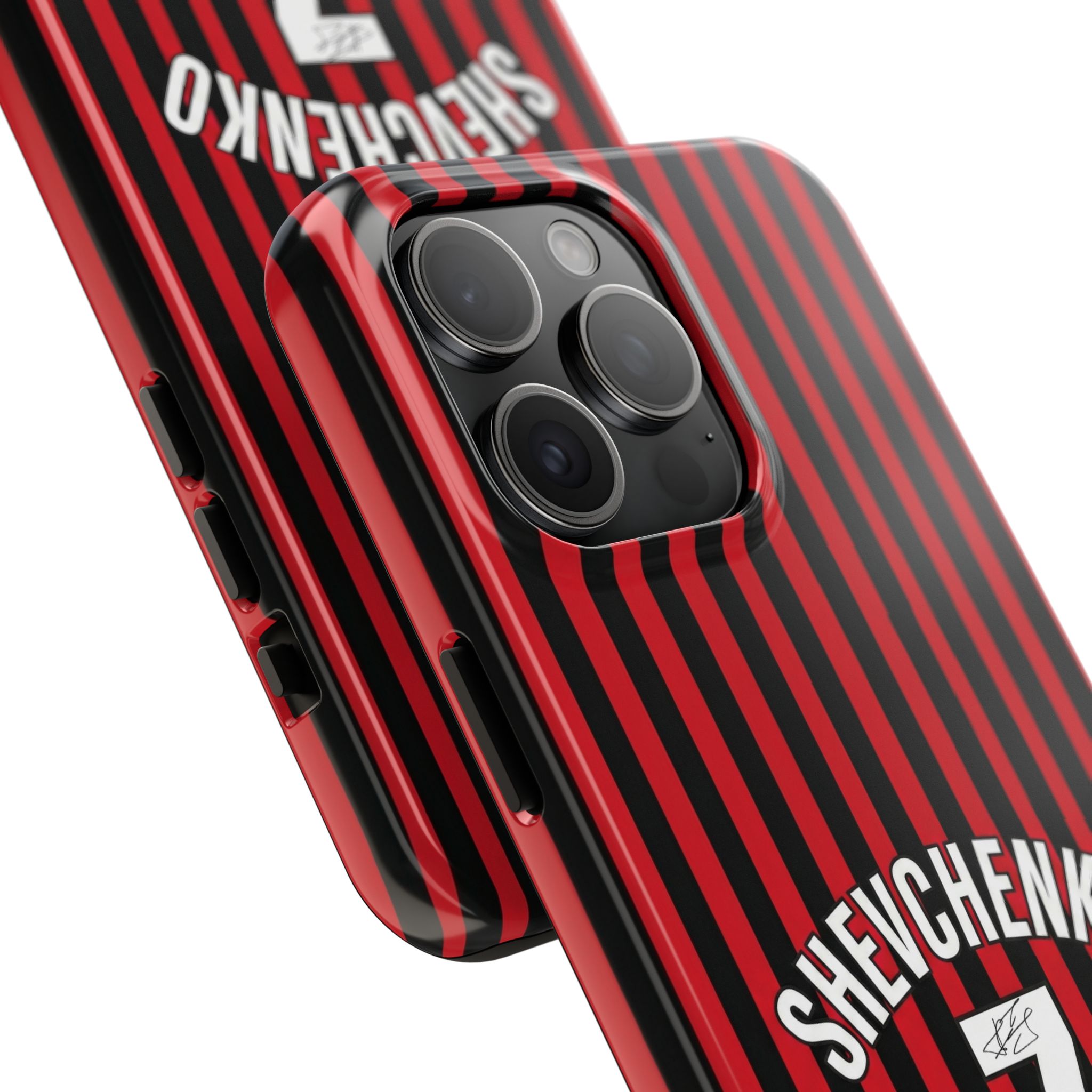 18242445911066322593_4096-1.jpeg AC Milan Andriy "Sheva" Shevchenko Number 7 Tough iPhone Cases - Soccer Jersey Style