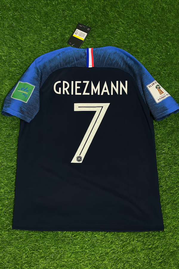 Antoine Griezmann Number #7 France 2018 World Cup Final Retro Jersey Maillot Trikot Soccer Shirt