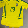 Kaká Number #23 Brazil 2002 World Cup Retro Football Jersey Soccer Shirt