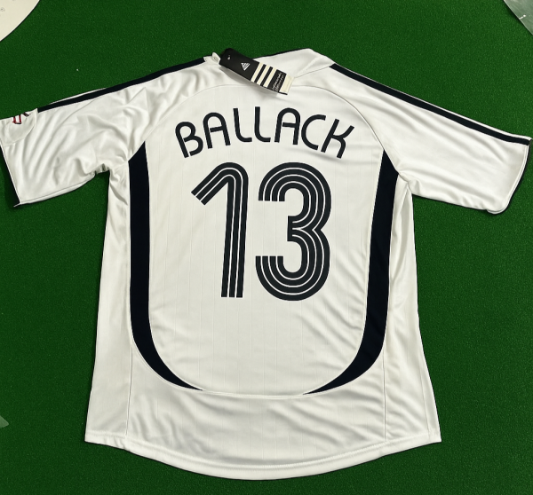 Michael Ballack Number #13 Germany Deutschland 2006 World Cup White Retro Soccer Jersey Trikot Maillot Maglia