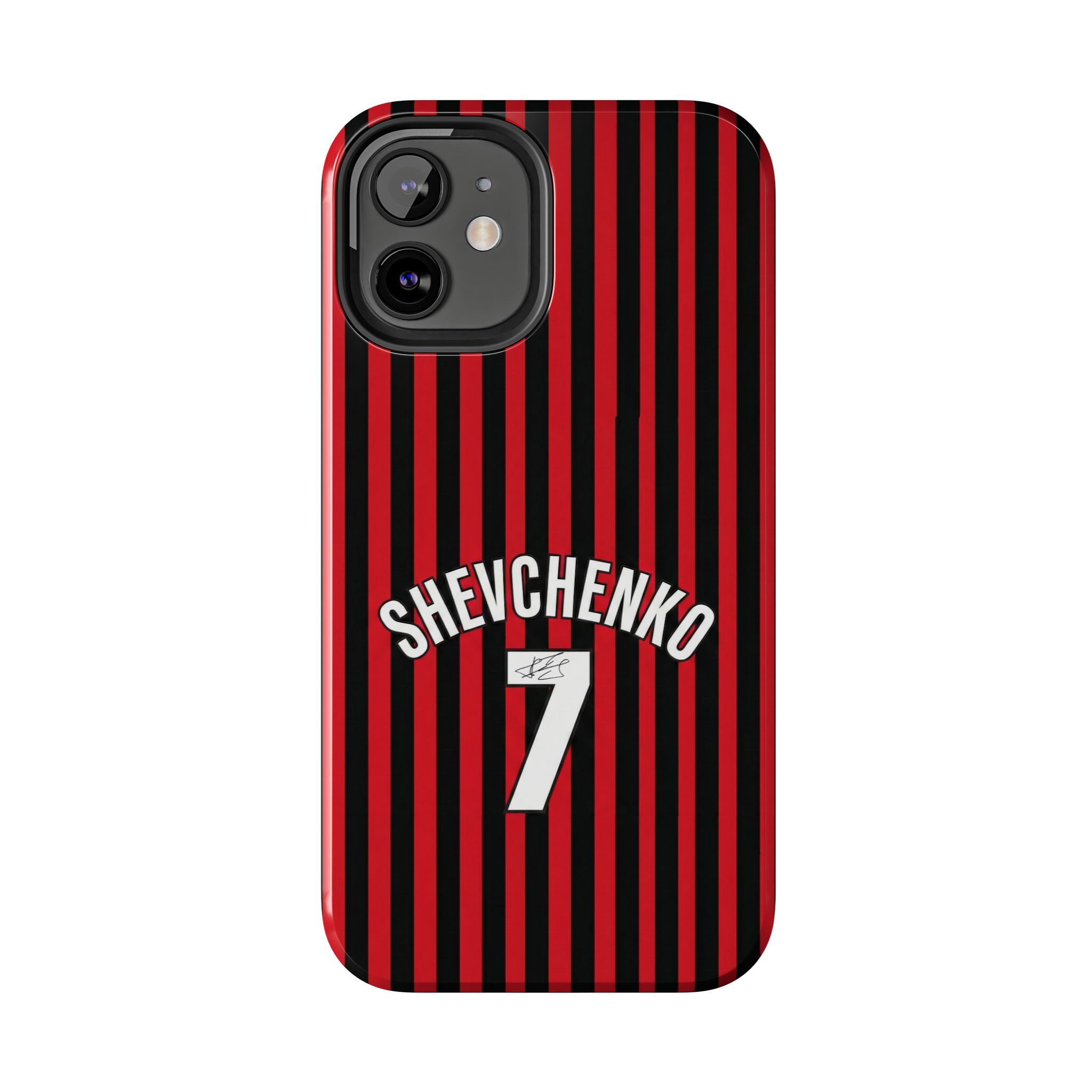 3589709470485018400_4096-1.jpeg AC Milan Andriy "Sheva" Shevchenko Number 7 Tough iPhone Cases - Soccer Jersey Style