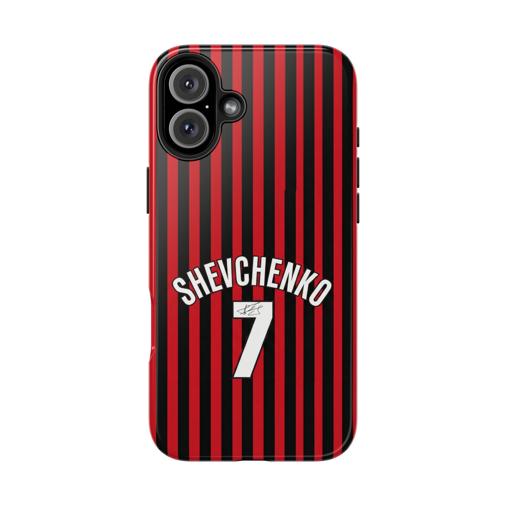 3896462187774208920_4096.jpeg AC Milan Andriy "Sheva" Shevchenko Number 7 Tough iPhone Cases - Soccer Jersey Style