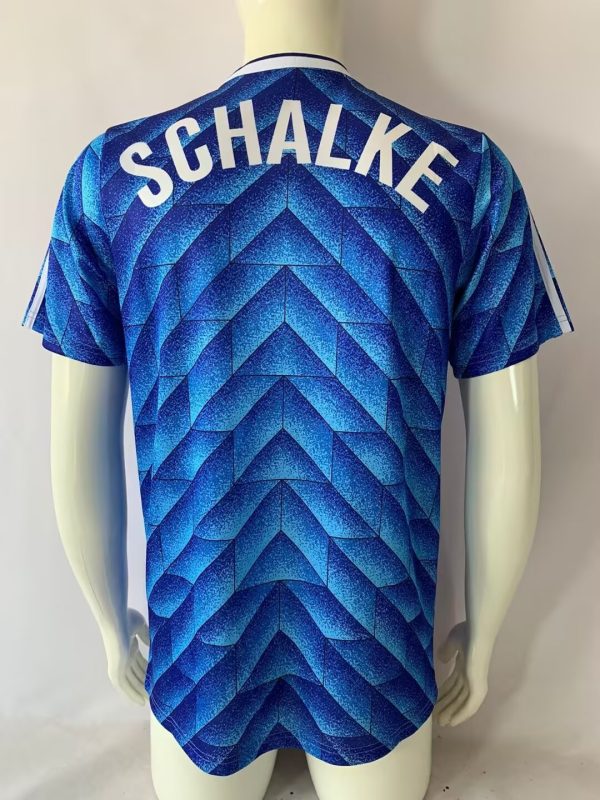 Schalke 04 – 1988/1999 Heim Retro Trikot Blau Soccer Shirt