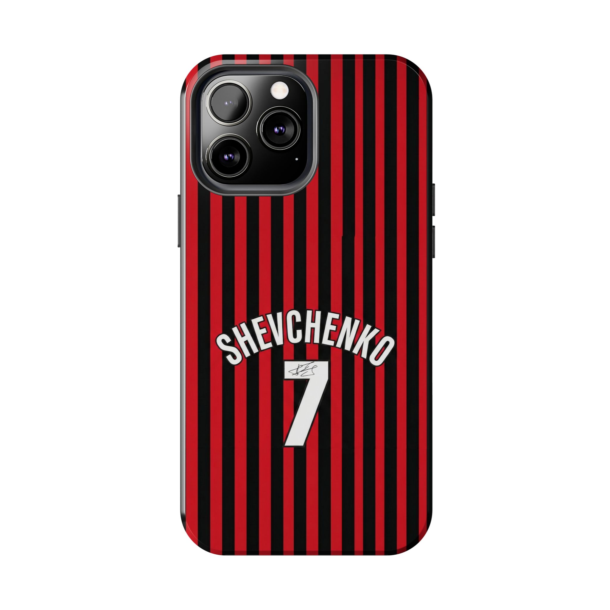 762210782929495122_4096-1.jpeg AC Milan Andriy "Sheva" Shevchenko Number 7 Tough iPhone Cases - Soccer Jersey Style